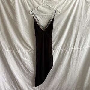 bebe Black Asymmetrical Dress